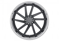 XO Luxury Florence Matte Gunmetal/Stainless Lip  wheels - PremiumFelgi