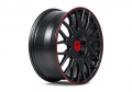 mbDesign LV2 Matte Black/Red Lip  wheels - PremiumFelgi